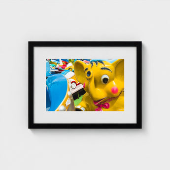 No Dumbo - Yellow Elephant Carnival Ride Art Print / Canvas Three Giclée, Waking Dream Prints