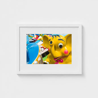 No Dumbo - Yellow Elephant Carnival Ride Art Print / Canvas Three Giclée, Waking Dream Prints