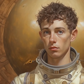 Noah - Handsome Gay Astronaut Aesthetic Art Print - Posters Prints & Visual Artwork - Aesthetic Art