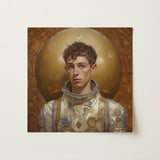 Noah - Handsome Gay Astronaut Art Print / Canvas, 12x12’’ / 31x31cm / Unframed / no Border, Posters Prints & Visual Artwork, Toby Leon