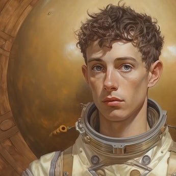 Noah - Handsome Gay Astronaut Art Print / Canvas, Gay Astronaut Aesthetic, Handsome Gay Astronaut, Gayest Astronaut