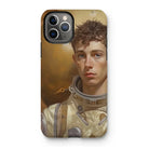 Noah - Handsome Gay Astronaut Iphone Case, 11 Pro / Matte, Iphone Case Artistic Portrait Young Astronaut Curly Hair