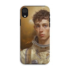 Noah - Handsome Gay Astronaut Iphone Case, Xr / Matte, Phone Case Artistic Portrait Young Astronaut Curly Hair