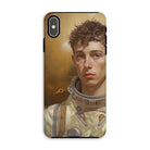 Noah - Handsome Gay Astronaut Iphone Case, Xs Max / Matte, Phone Case Artistic Portrait Astronaut Curly Hair Golden