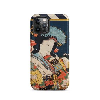 Noble Woman - Toyohara Kunichika Ukiyo-e Iphone Case, 12 Pro / Matte, Japanese Art Phone Case