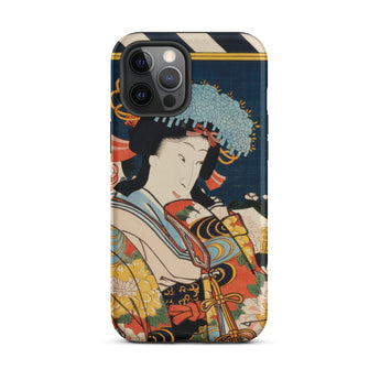Noble Woman - Toyohara Kunichika Ukiyo-e Iphone Case, 12 Pro Max / Matte, Phone Case Japanese Art