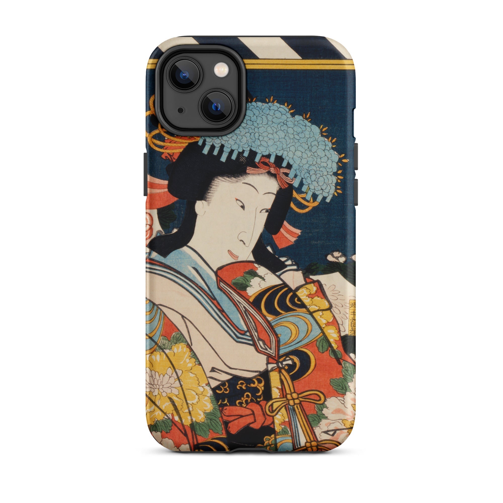Noble Woman - Toyohara Kunichika Ukiyo-e Iphone Case, 14 Plus / Matte, Japanese Art Phone Case