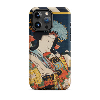 Noble Woman - Toyohara Kunichika Ukiyo-e Iphone Case, 15 Pro Max / Matte, Phone Case Japanese Art