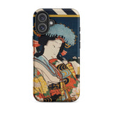 Noble Woman - Toyohara Kunichika Ukiyo-e Iphone Case, 16 Plus / Matte, Phone Case Japanese Art
