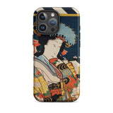 Noble Woman - Toyohara Kunichika Ukiyo-e Iphone Case, 16 Pro Max / Matte, Phone Case Japanese Art