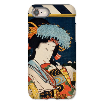 Noble Woman - Toyohara Kunichika Ukiyo-e Iphone Case, 8 / Matte, Phone Case Traditional Japanese Ukiyo-e Artwork Ornate Decorative