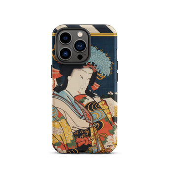 Noble Woman - Toyohara Kunichika Ukiyo-e Iphone Case, Japanese Art-adorned Phone Case