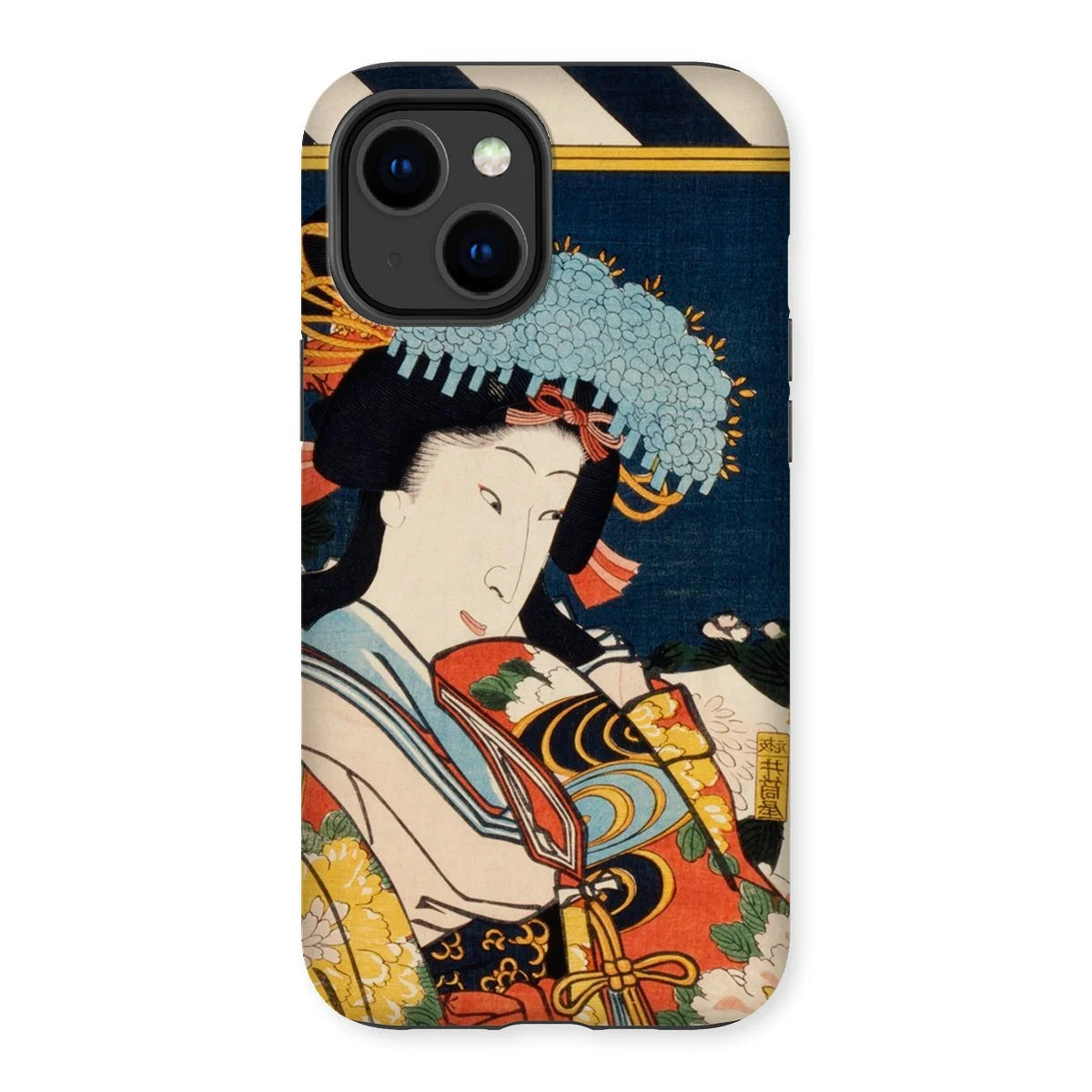 Noble Woman - Toyohara Kunichika Ukiyo-e Iphone Case 14 Plus / Gloss Mobile Phone Cases