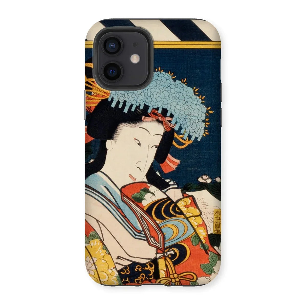 Noble Woman - Toyohara Kunichika Ukiyo-e Iphone Case - 12 / Gloss