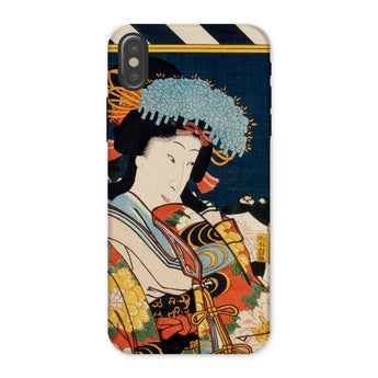 Noble Woman - Toyohara Kunichika Ukiyo-e Iphone Case, x / Matte, Phone Case Traditional Japanese Ukiyo-e Artwork Geisha Ornate