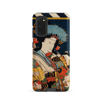 Noble Woman - Toyohara Kunichika Ukiyo-e Samsung Case, Galaxy S20 / Matte, Phone Case Traditional Japanese Woodblock Print Woman Kimono