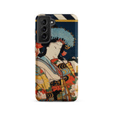 Noble Woman - Toyohara Kunichika Ukiyo-e Samsung Case, Galaxy S21 / Matte, Smartphone Case Traditional Japanese Ukiyo-e Style Artwork Woman