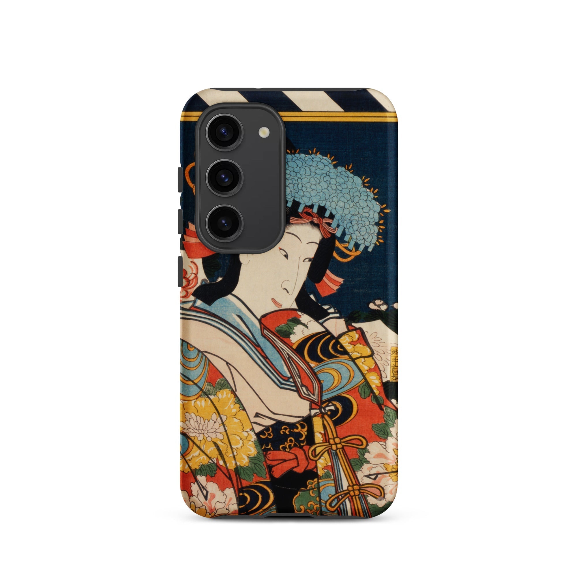 Noble Woman Toyohara Kunichika Ukiyo e Samsung Case, Galaxy S23 / Matte, Smartphone Colorful Ukiyo Style Art Case Woman Traditional