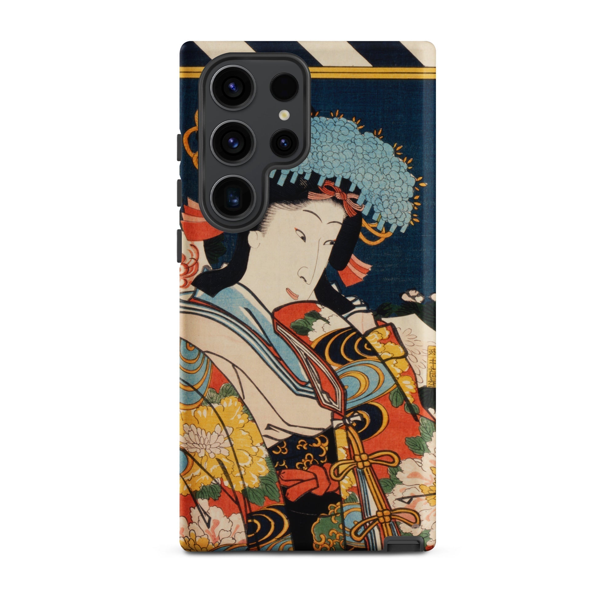 Noble Woman Toyohara Kunichika Ukiyo e Samsung Case, Galaxy S23 Ultra / Matte, Smartphone Case Traditional Japanese Ukiyo Style
