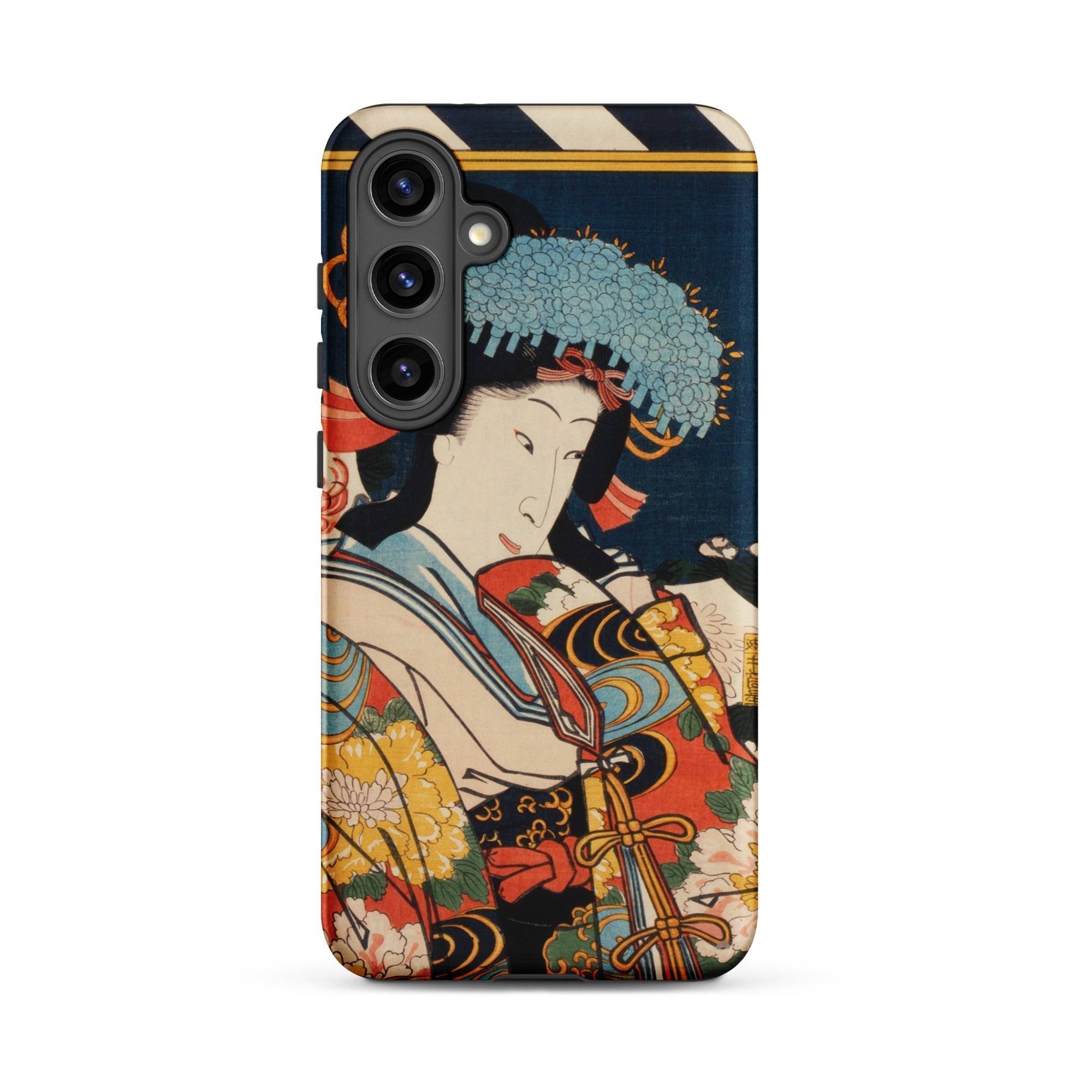 Noble Woman Toyohara Kunichika Ukiyo e Samsung Case, Galaxy S24 Plus / Matte, Smartphone Case Traditional Japanese Ukiyo Style Illustration