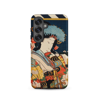 Noble Woman - Toyohara Kunichika Ukiyo-e Samsung Case, Galaxy S25 / Matte, Smartphone Case Traditional Japanese Ukiyo-e Style Illustration