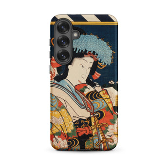 Noble Woman - Toyohara Kunichika Ukiyo-e Samsung Case, Galaxy S25 Plus / Matte, Smartphone Case Traditional Japanese Ukiyo-e Style