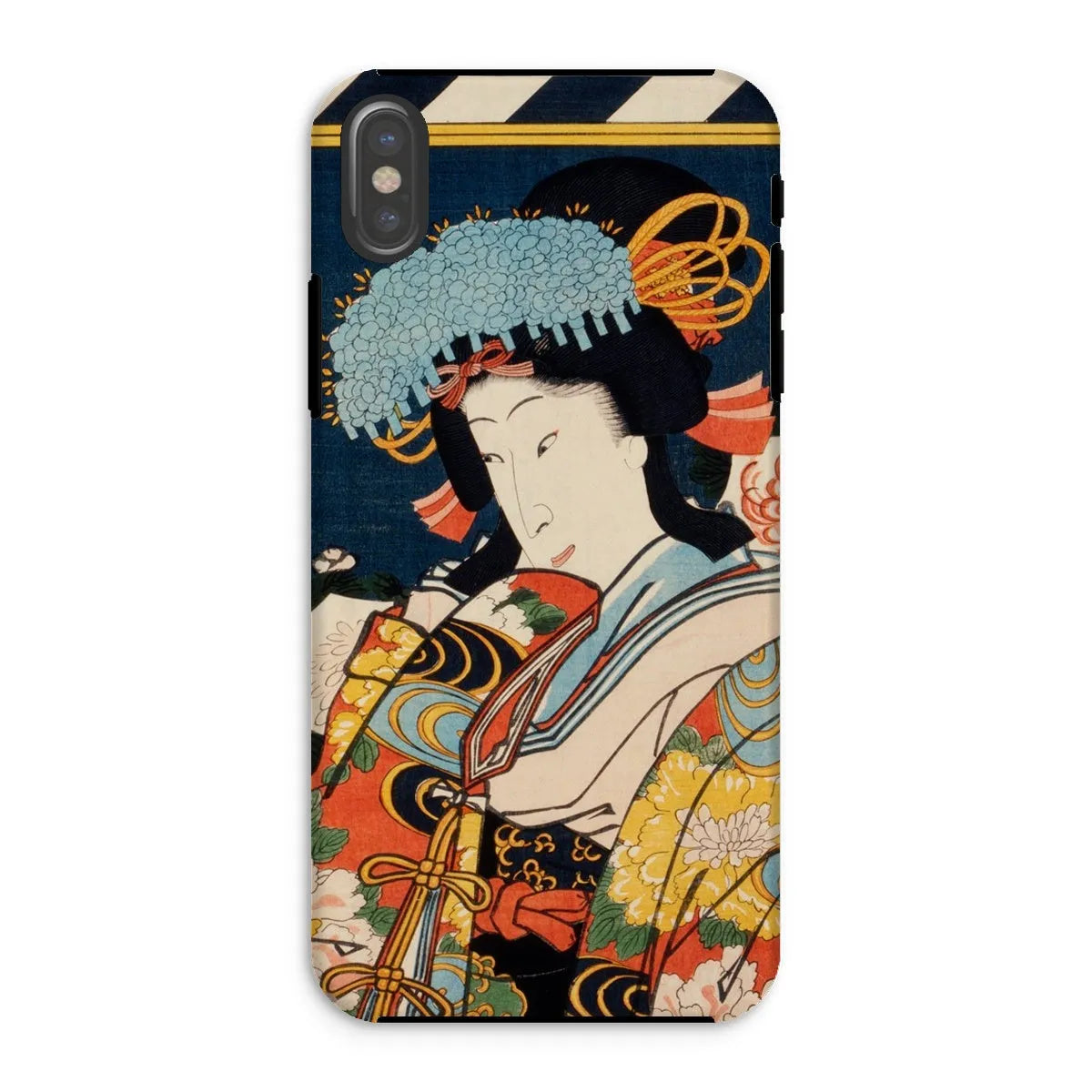 Noble Woman - Ukiyo-e Art Phone Case - Toyohara Kunichika - Iphone Xs / Matte - Mobile Phone Cases - Aesthetic Art