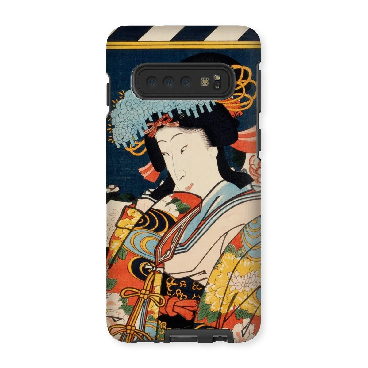 Noble Woman - Ukiyo-e Art Phone Case - Toyohara Kunichika - Samsung Galaxy S10 / Matte - Mobile Phone Cases - Aesthetic