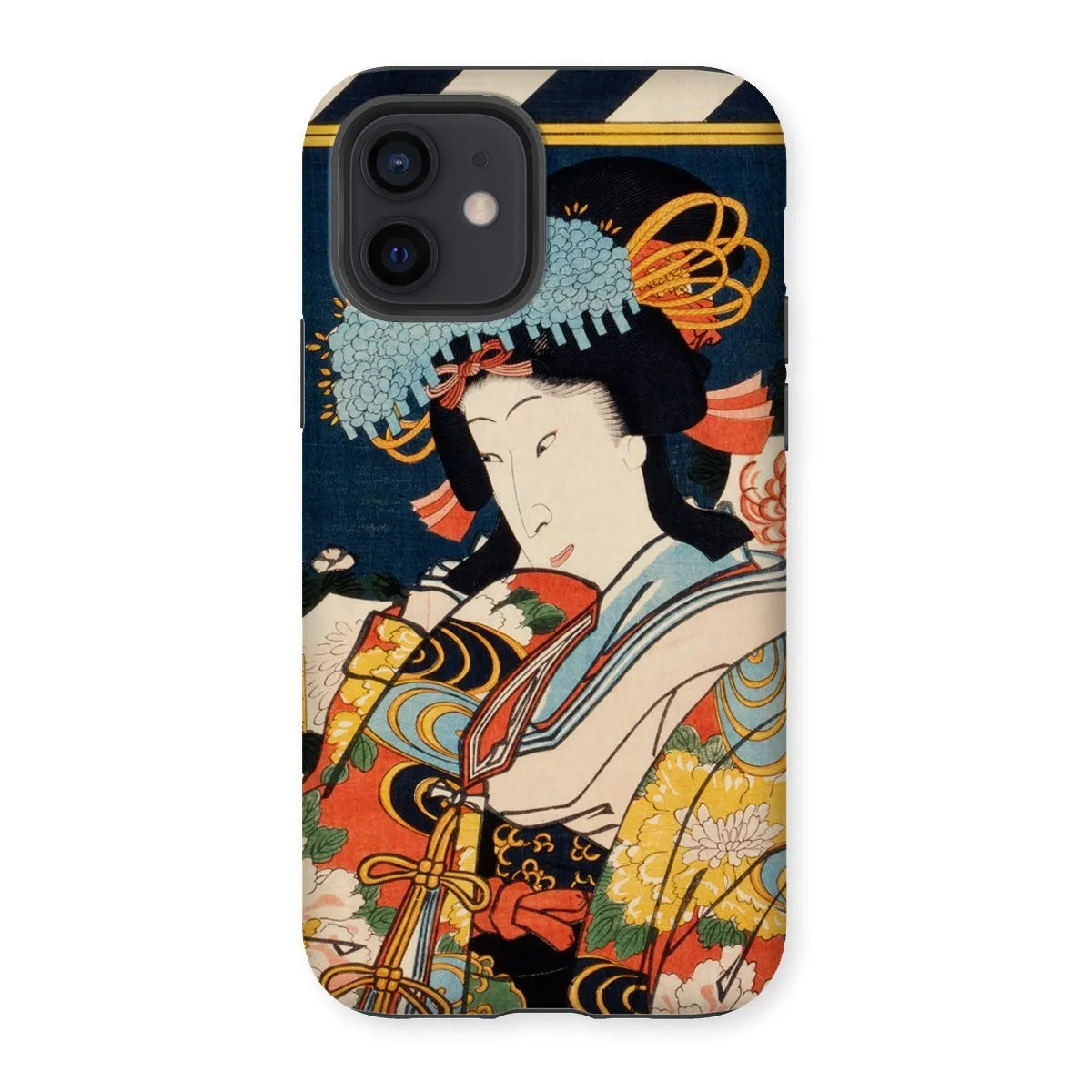 Noble Woman - Ukiyo-e Art Phone Case - Toyohara Kunichika - Iphone 12 / Matte - Mobile Phone Cases - Aesthetic Art