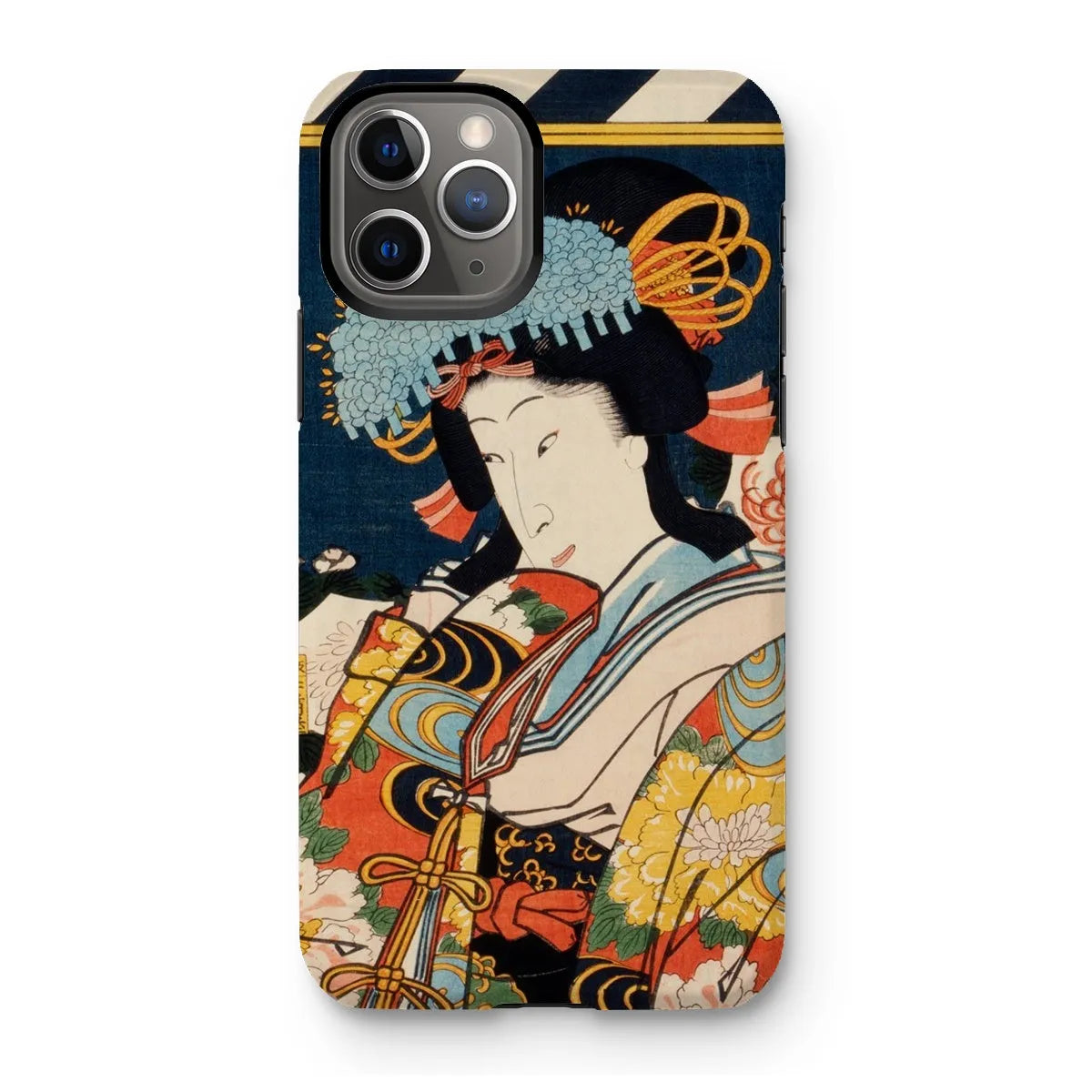 Noble Woman - Ukiyo-e Art Phone Case - Toyohara Kunichika - Iphone 11 Pro / Matte - Mobile Phone Cases - Aesthetic Art