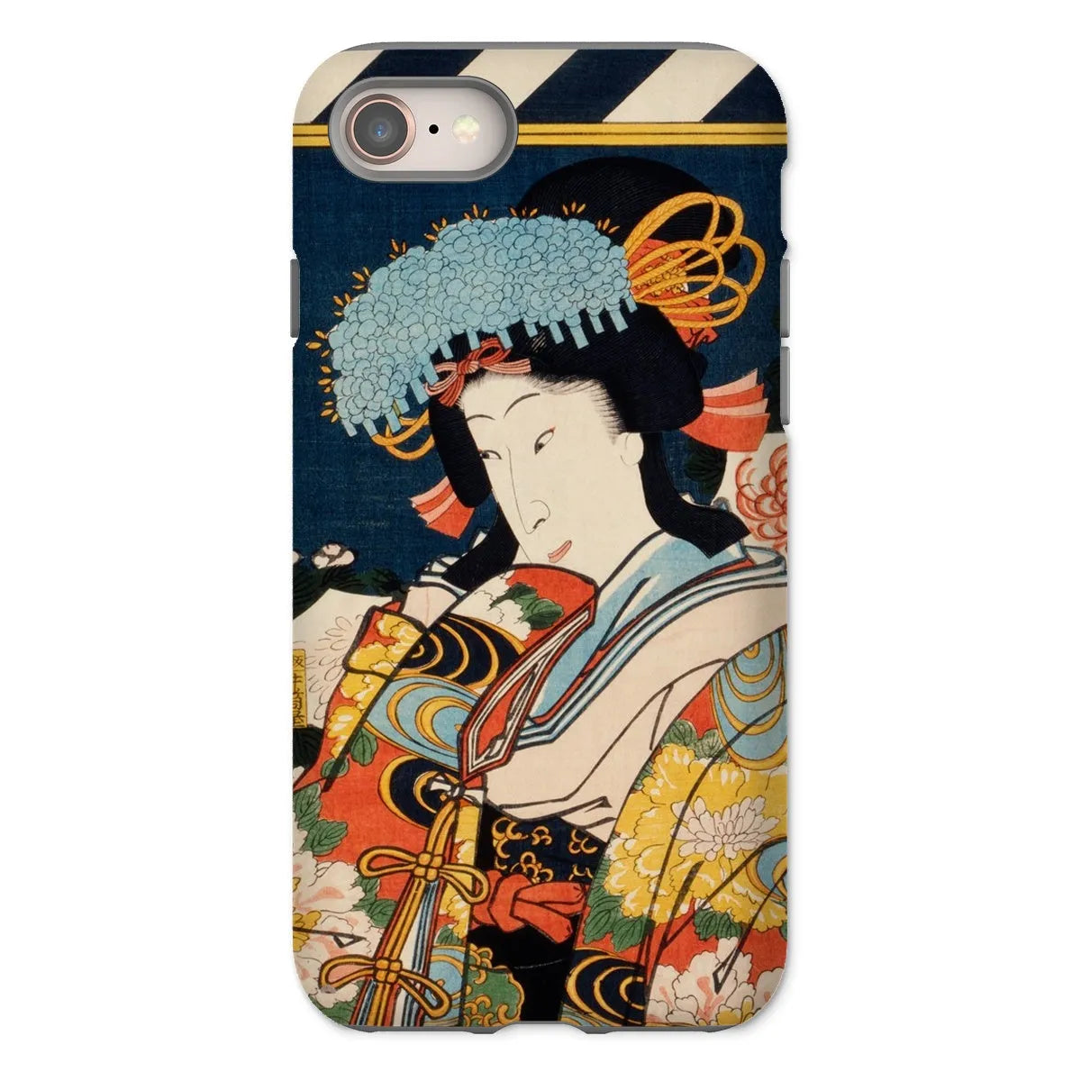 Noble Woman - Ukiyo-e Art Phone Case - Toyohara Kunichika - Iphone 8 / Matte - Mobile Phone Cases - Aesthetic Art