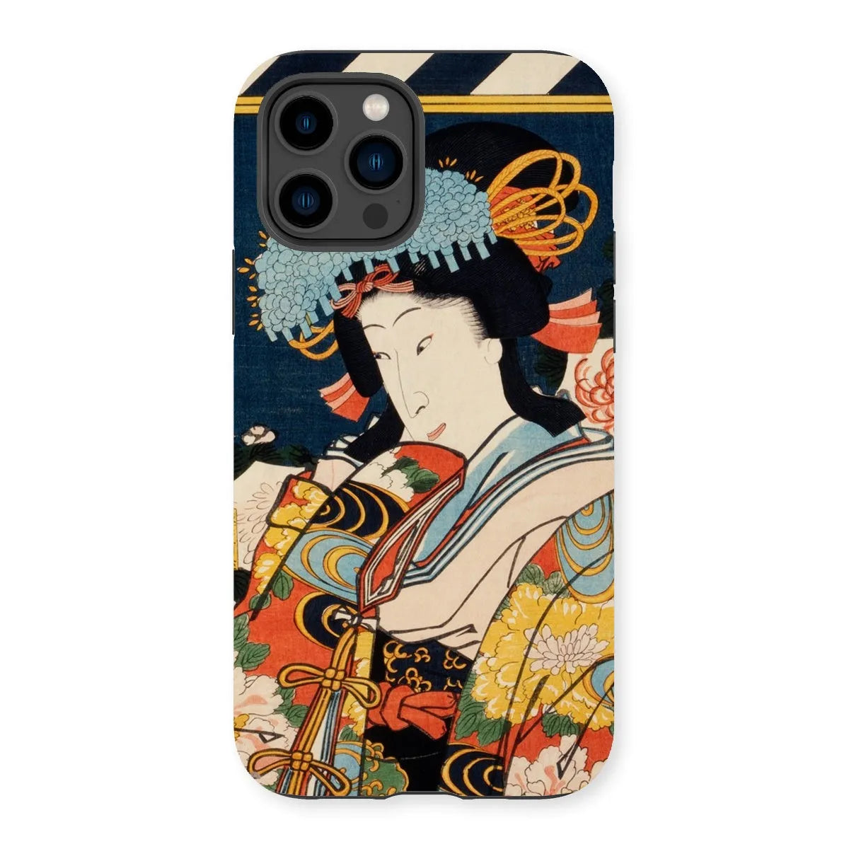 Noble Woman - Ukiyo-e Art Phone Case - Toyohara Kunichika - Iphone 14 Pro / Matte - Mobile Phone Cases - Aesthetic Art