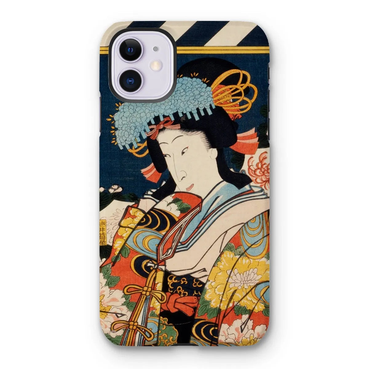 Noble Woman - Ukiyo-e Art Phone Case - Toyohara Kunichika - Iphone 11 / Matte - Mobile Phone Cases - Aesthetic Art