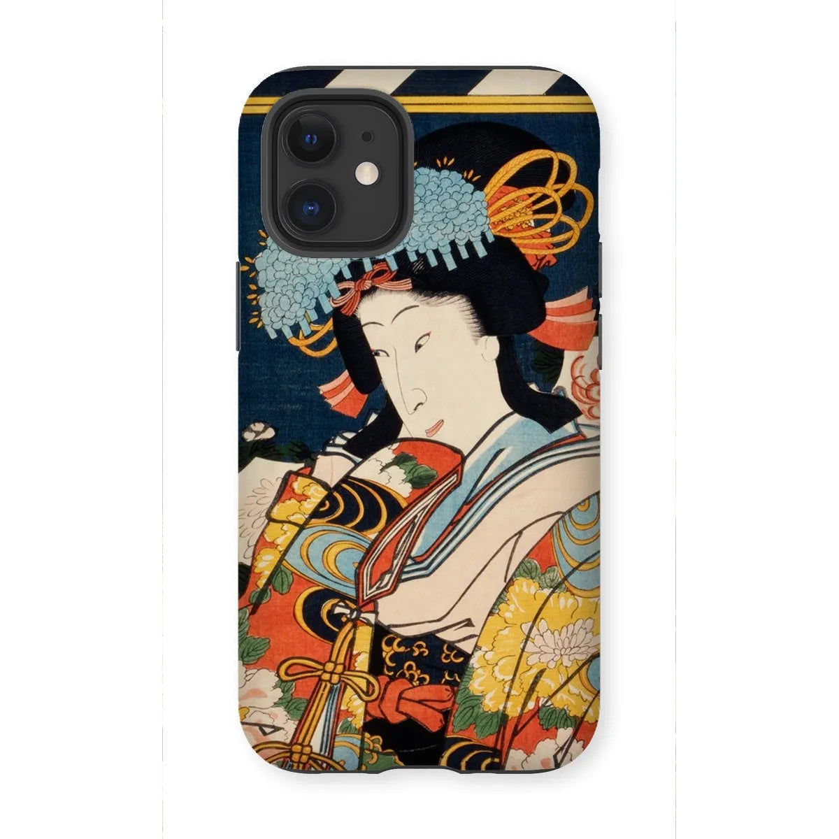 Noble Woman - Ukiyo-e Art Phone Case - Toyohara Kunichika - Iphone 12 Mini / Matte - Mobile Phone Cases - Aesthetic Art