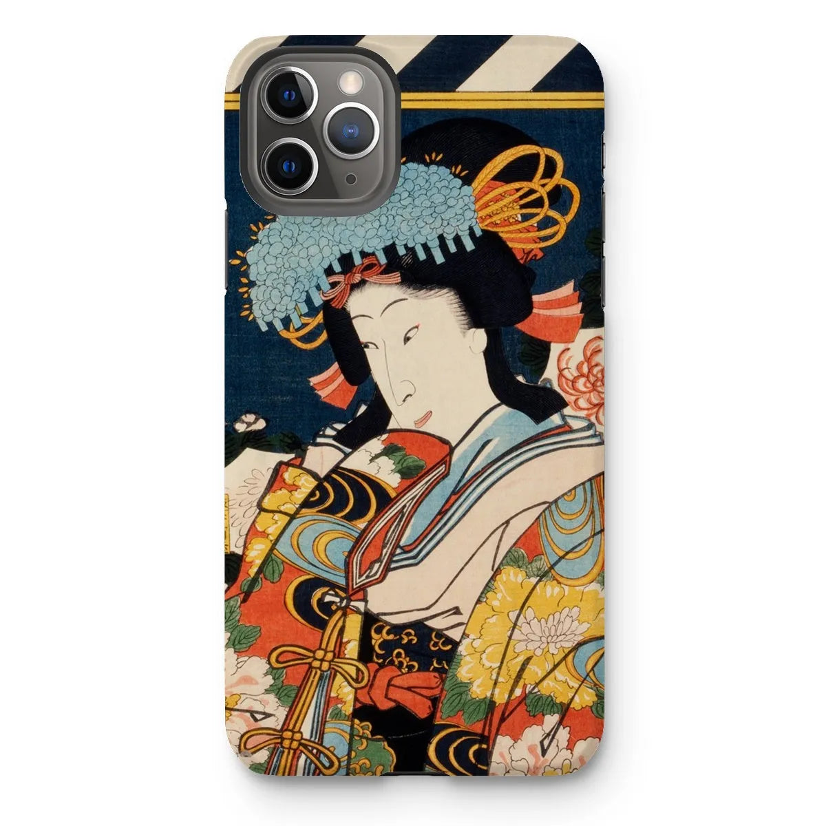 Noble Woman - Ukiyo-e Art Phone Case - Toyohara Kunichika - Iphone 11 Pro Max / Matte - Mobile Phone Cases - Aesthetic