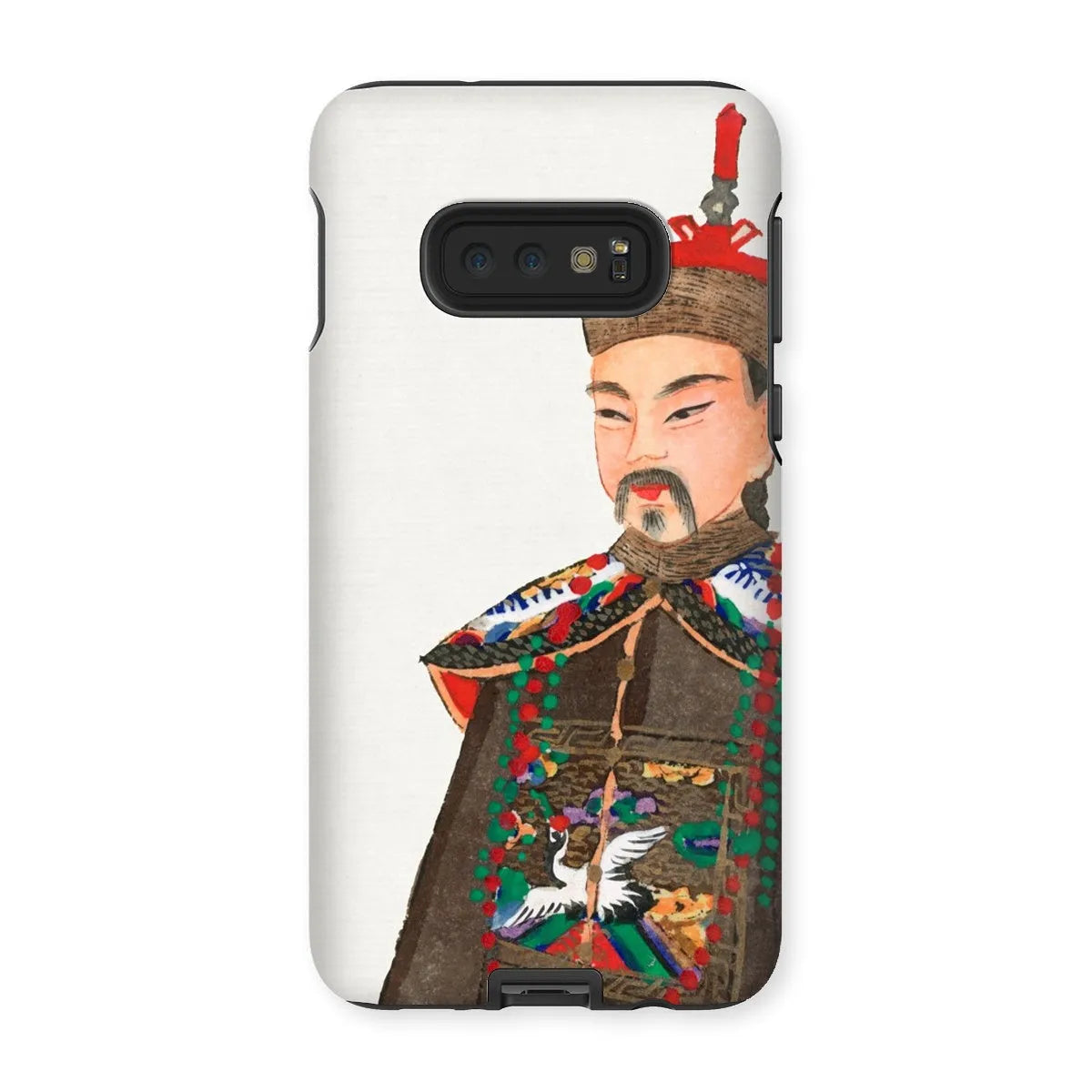 Nobleman At Court - Chinese Aesthetic Manchu Art Phone Case - Samsung Galaxy S10e / Matte - Mobile Phone Cases