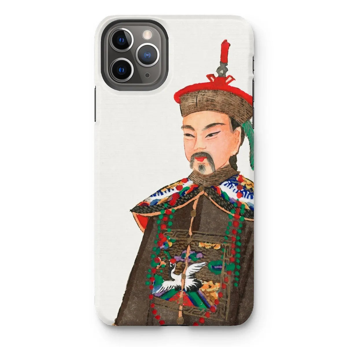 Nobleman At Court - Chinese Aesthetic Manchu Art Phone Case - Iphone 11 Pro Max / Matte - Mobile Phone Cases