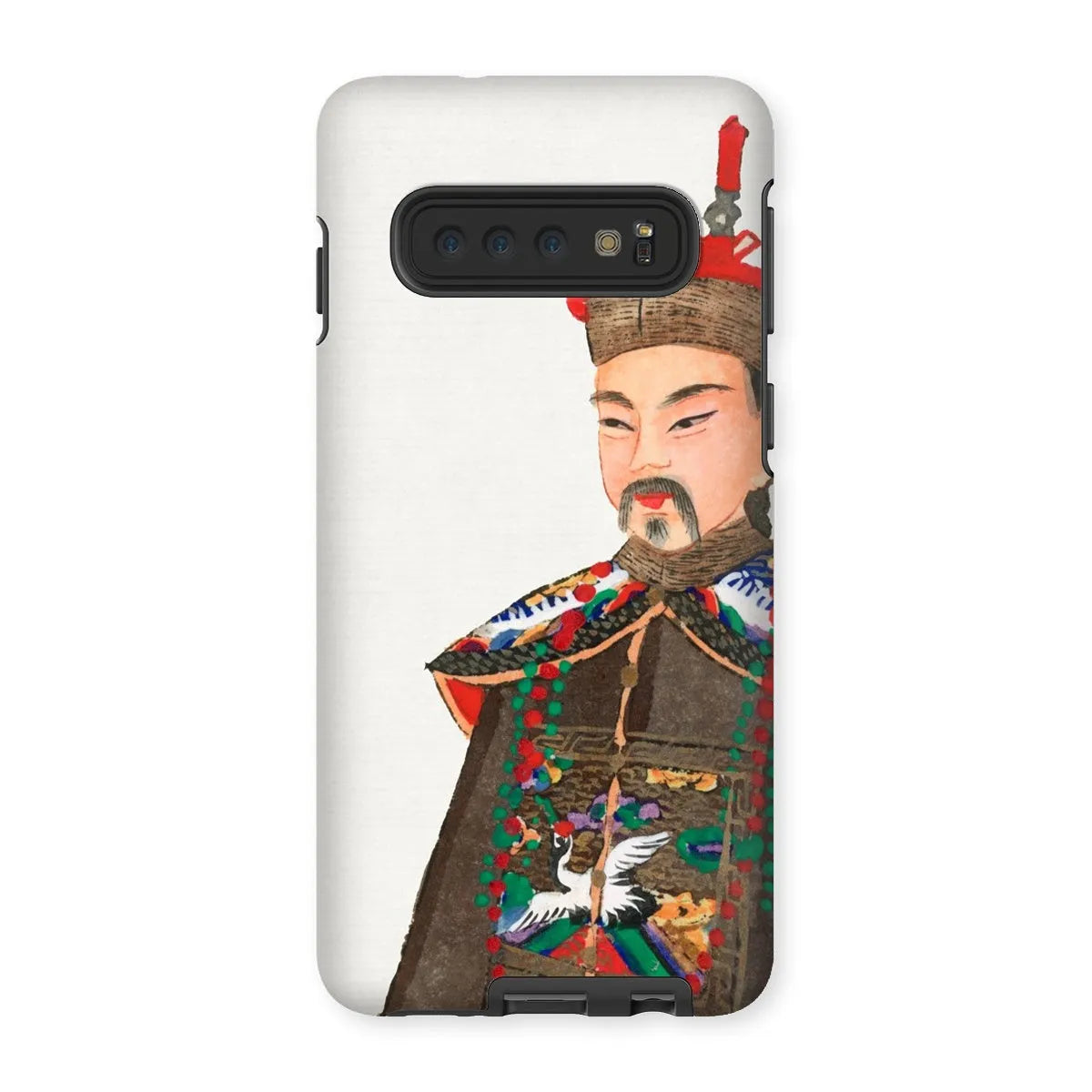 Nobleman At Court - Chinese Aesthetic Manchu Art Phone Case - Samsung Galaxy S10 / Matte - Mobile Phone Cases