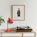 Nobleman - Qing Dynasty Art Print / Canvas Framed Illustration Traditional Chinese Official Figure Ceremonial Robes Ming Dynasty