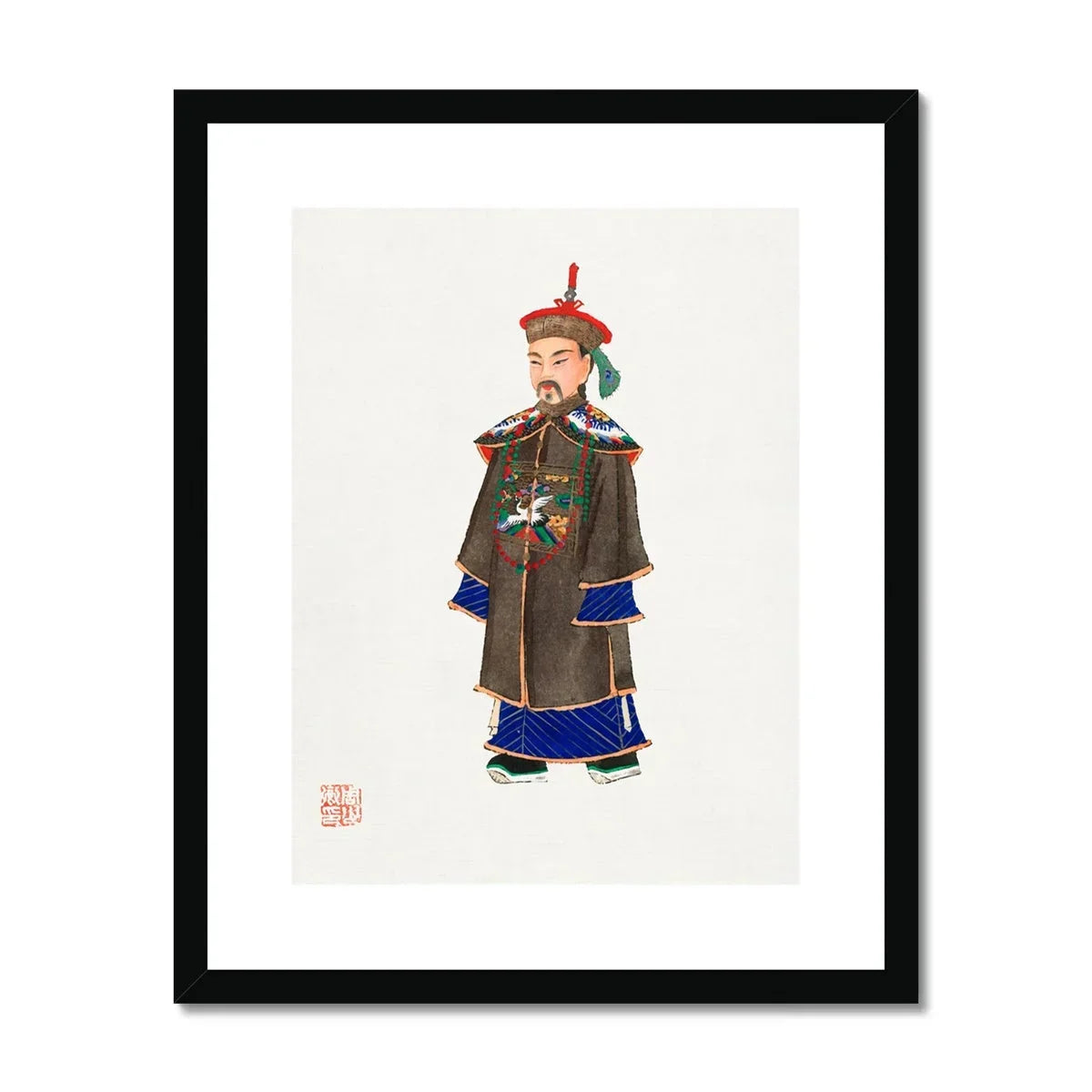 Nobleman - Qing Dynasty Art Print Posters Prints & Visual Artwork