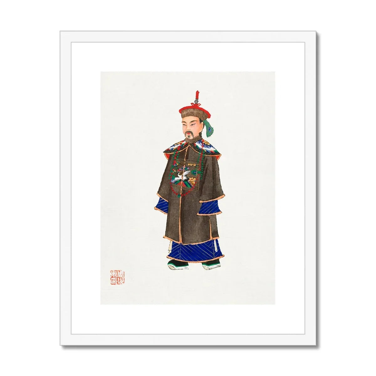 Nobleman - Qing Dynasty Art Print Posters Prints & Visual Artwork