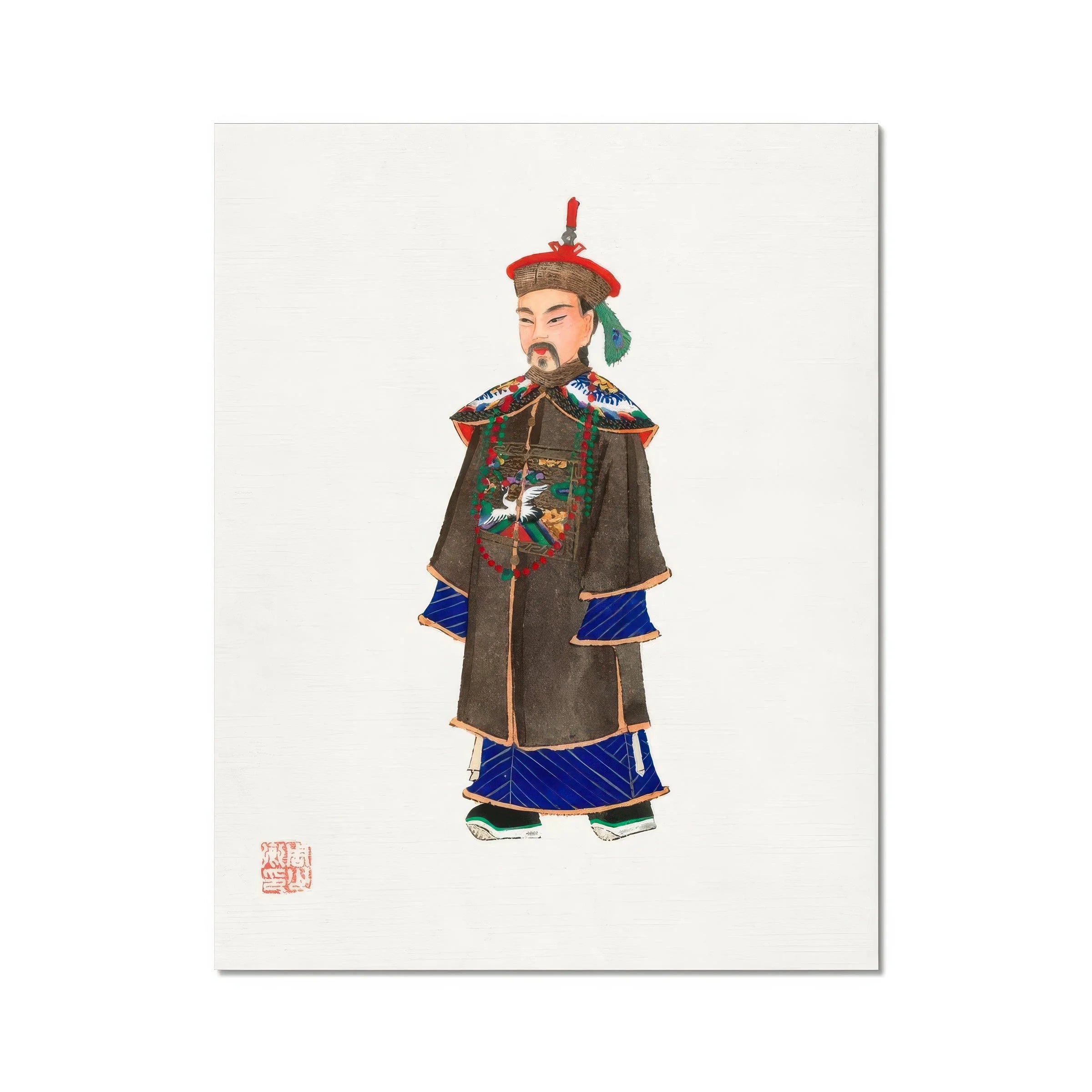 Nobleman - Qing Dynasty Art Print Posters Prints & Visual Artwork