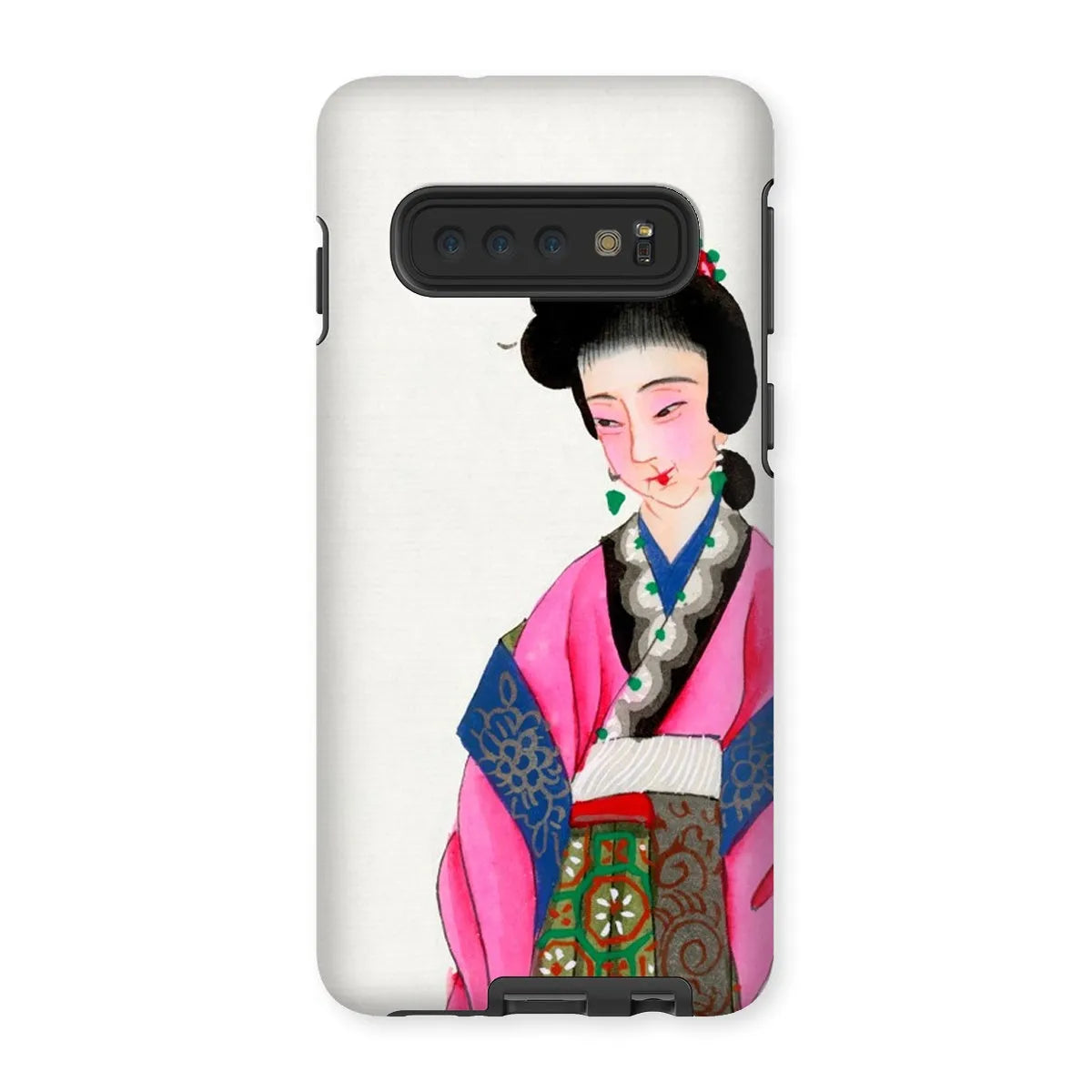 Noblewoman - Chinese Aesthetic Manchu Art Phone Case - Samsung Galaxy S10 / Matte - Mobile Phone Cases - Aesthetic Art
