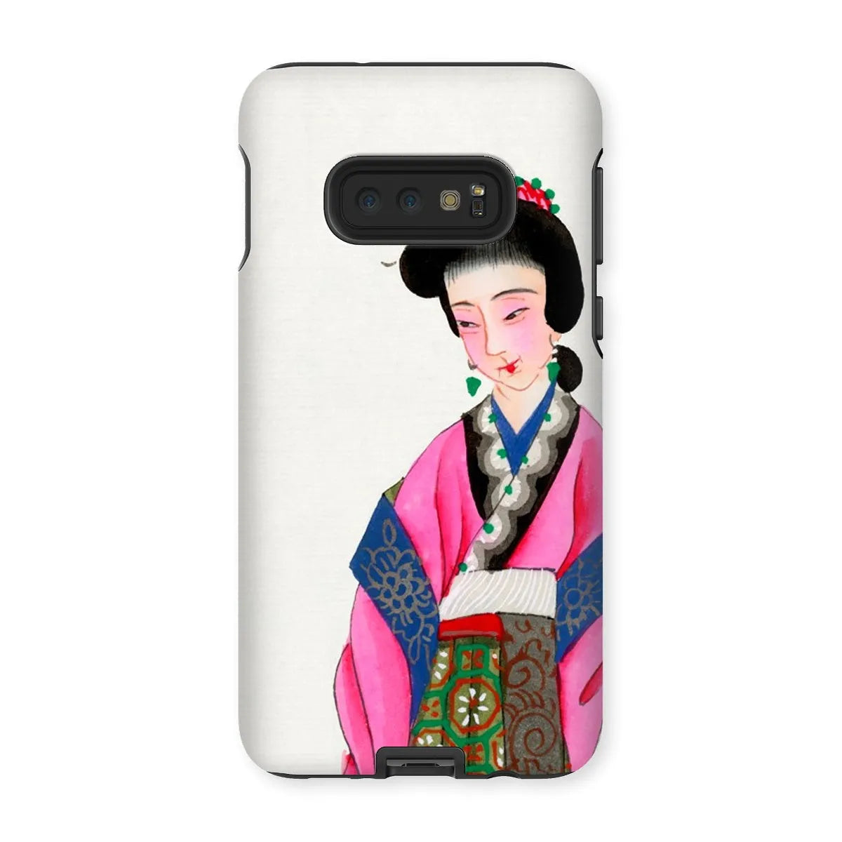 Noblewoman - Chinese Aesthetic Manchu Art Phone Case - Samsung Galaxy S10e / Matte - Mobile Phone Cases - Aesthetic Art