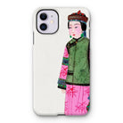 Noblewoman - Manchu Fashion Art Iphone Case, 11 / Matte, Iphone Case Colorful Illustration Woman Traditional Chinese Attire