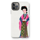 Noblewoman - Manchu Fashion Art Iphone Case, 11 Pro Max / Matte, Iphone Case Colorful Illustration Geisha Traditional Japanese Attire