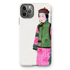 Noblewoman - Manchu Fashion Art Iphone Case, 11 Pro Max / Matte, Iphone Case Traditional Chinese Painting Woman Colorful Robes