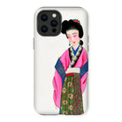 Noblewoman - Manchu Fashion Art Iphone Case, 13 Pro Max / Matte, Phone Case Illustration Geisha Traditional Japanese Attire