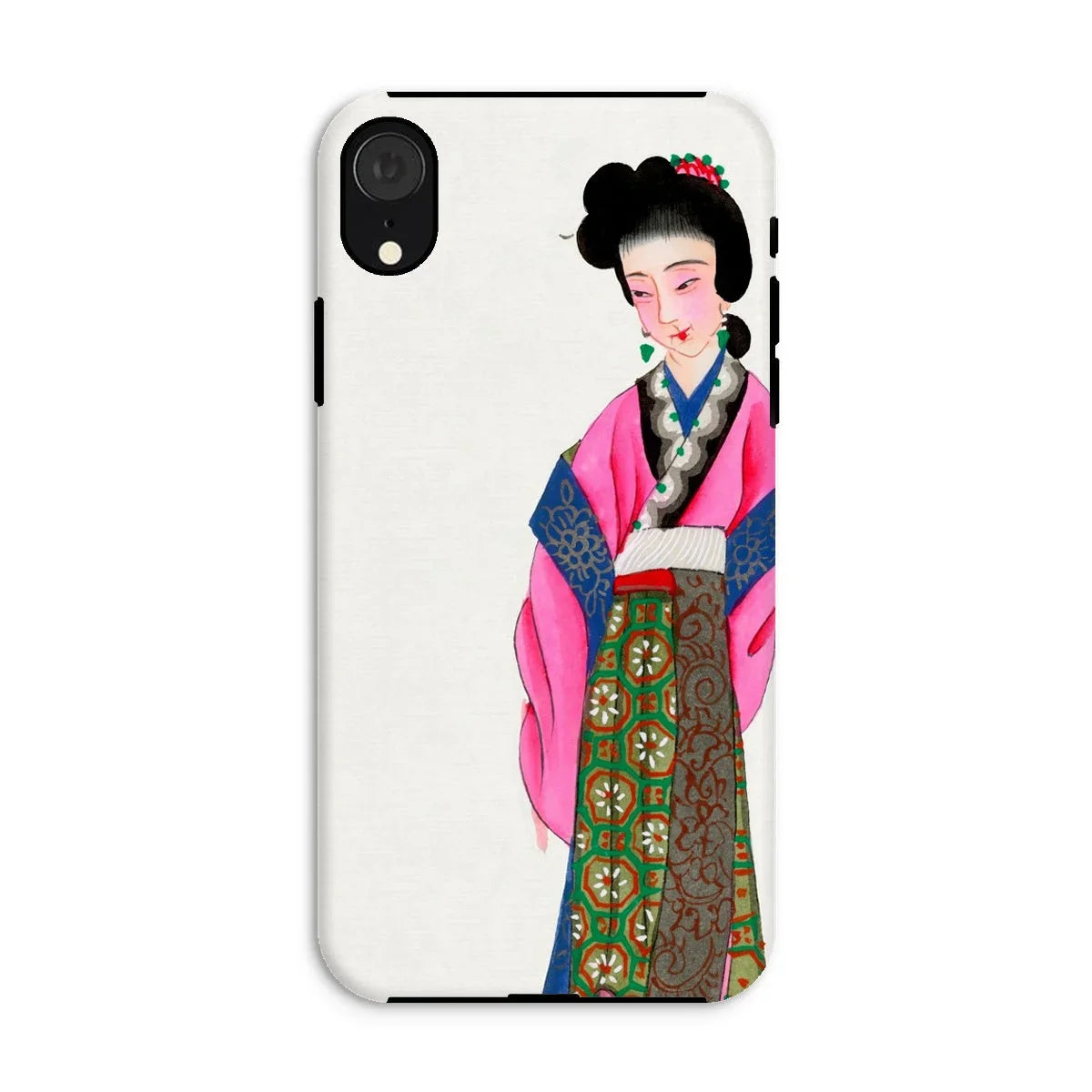 Noblewoman - Manchu Fashion Art Iphone Case, Xr / Matte, Phone Case Traditional Japanese Geisha Illustration