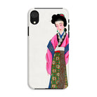 Noblewoman - Manchu Fashion Art Iphone Case, Xr / Matte, Phone Case Traditional Japanese Geisha Illustration